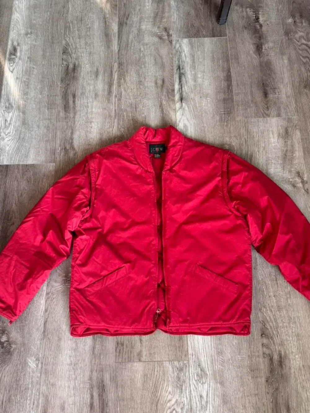 Vintage J.Crew red goose down puffer jacket/vest